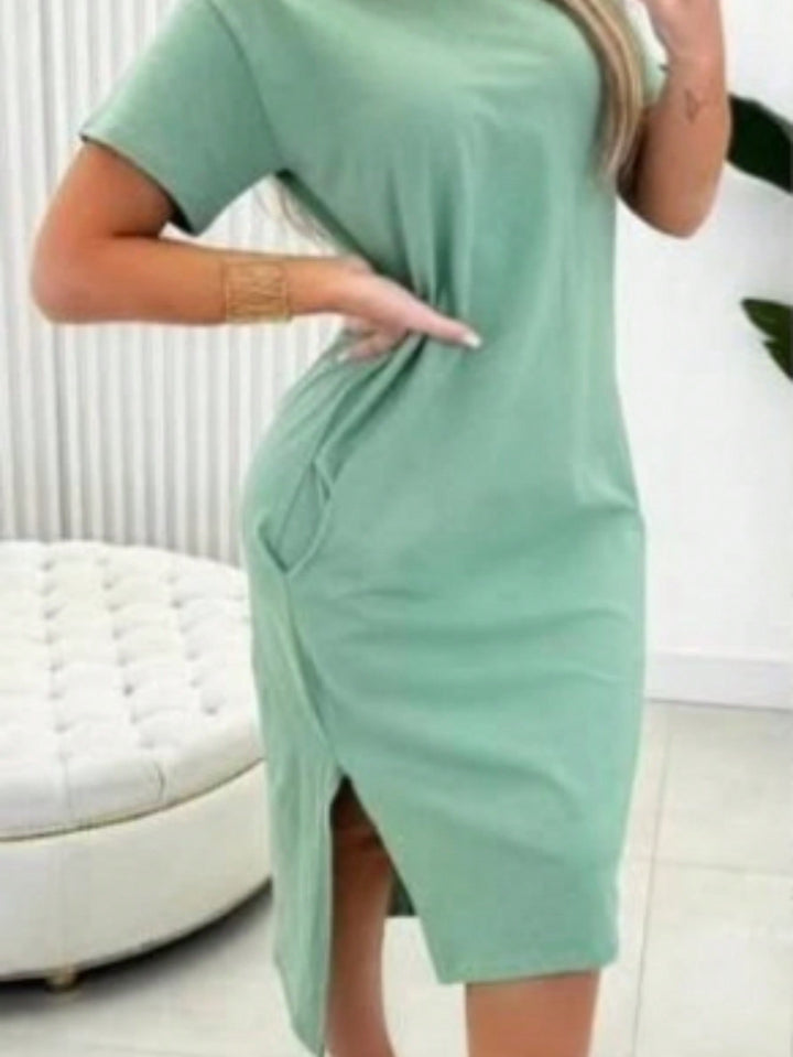 Rochie maxi SHEIN, kaki