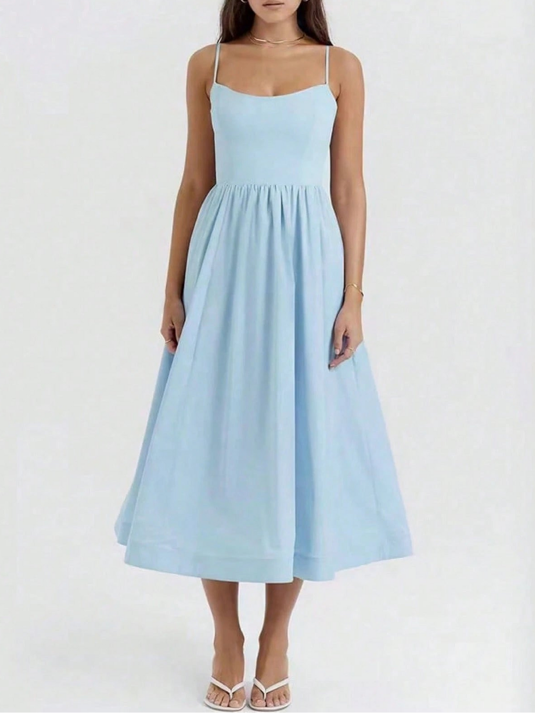 SHEIN, kék midi ruha