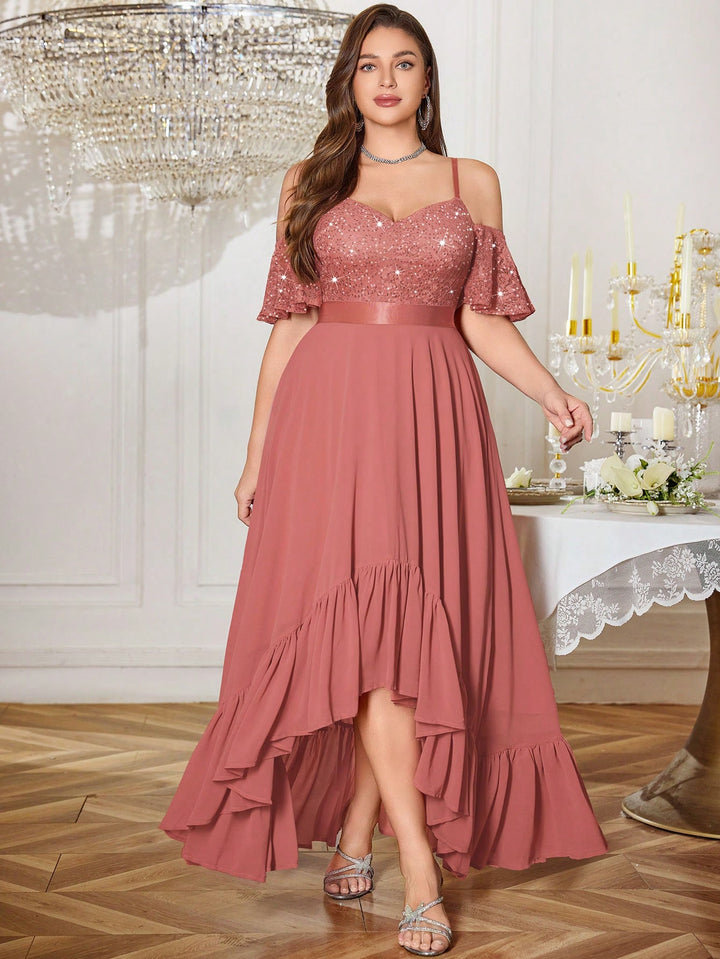 Rochie de ocazie SHEIN, roz