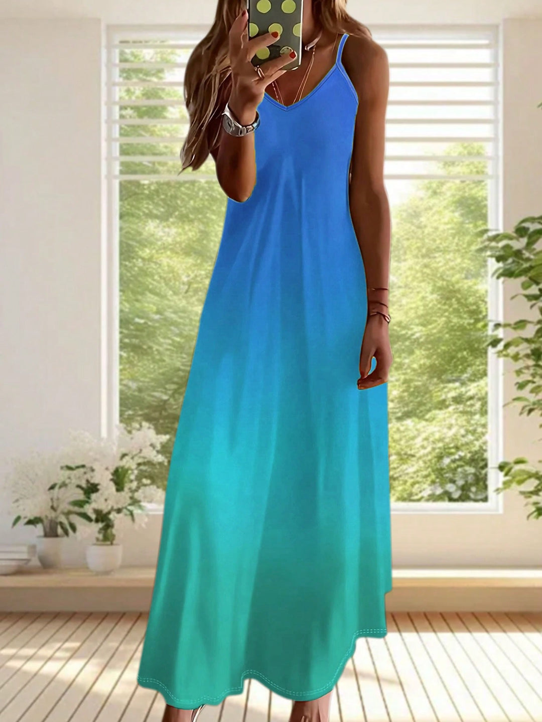 Rochie maxi SHEIN, albastru