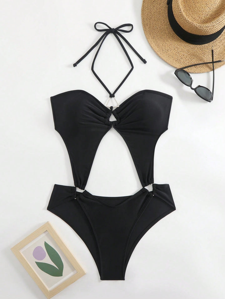Costum de baie întreg SHEIN, negru