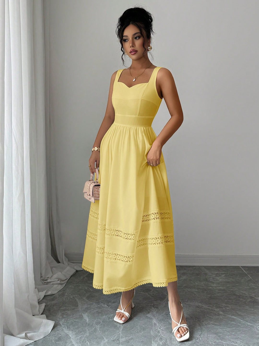 Rochie scurtă SHEIN, galben