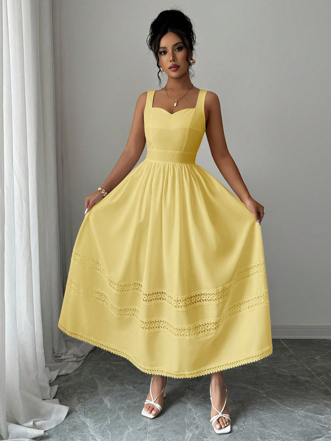Rochie scurtă SHEIN, galben