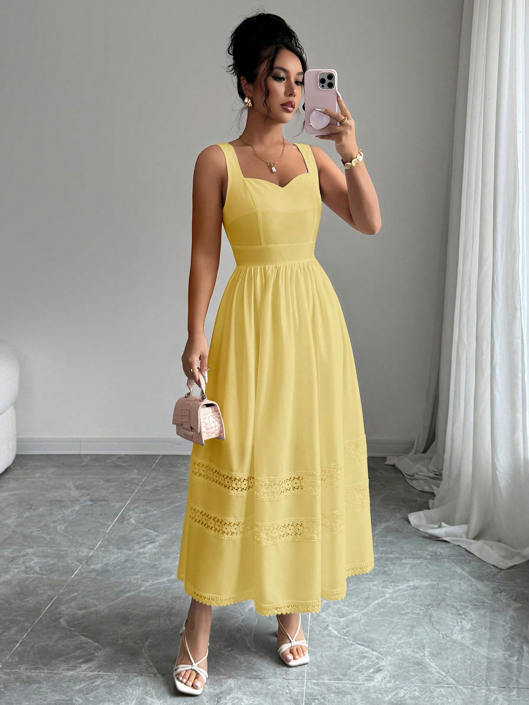 Rochie scurtă SHEIN, galben