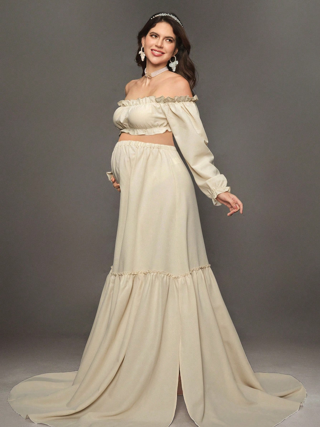 Rochie de maternitate SHEIN, portocaliu
