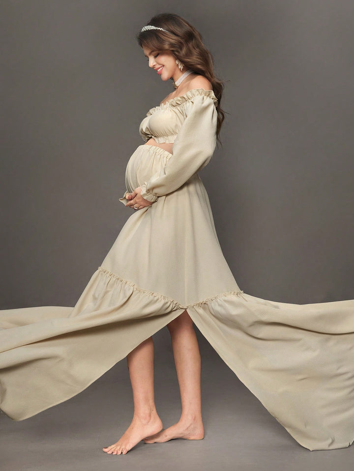 Rochie de maternitate SHEIN, portocaliu