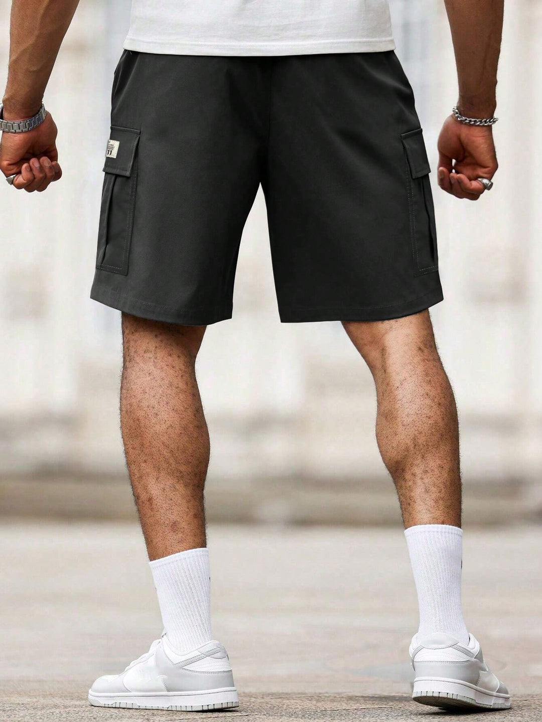 Pantaloni scurți SHEIN, negru