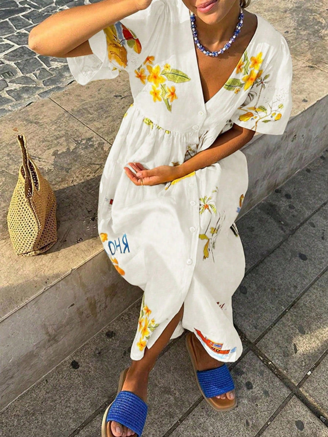 Rochie maxi SHEIN, mix culori