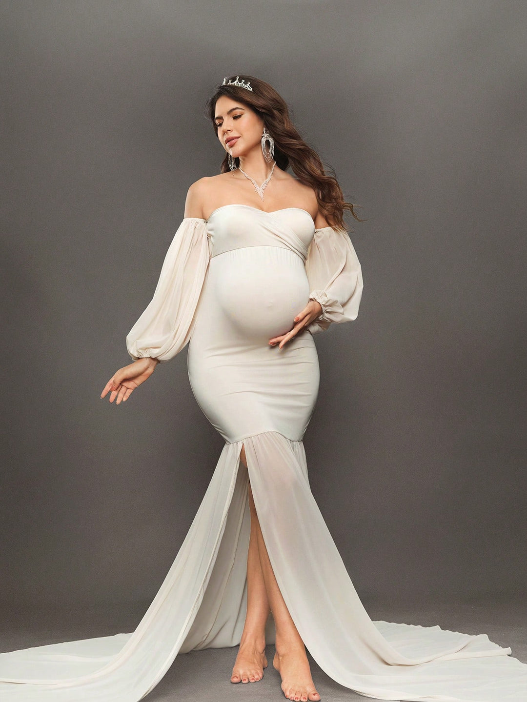 Rochie de maternitate SHEIN, bej