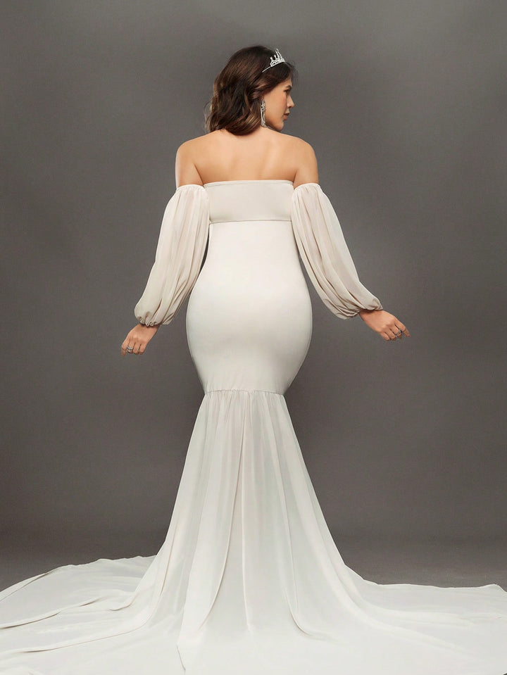 Rochie de maternitate SHEIN, bej
