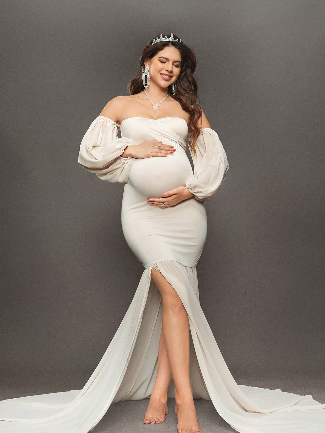 Rochie de maternitate SHEIN, bej