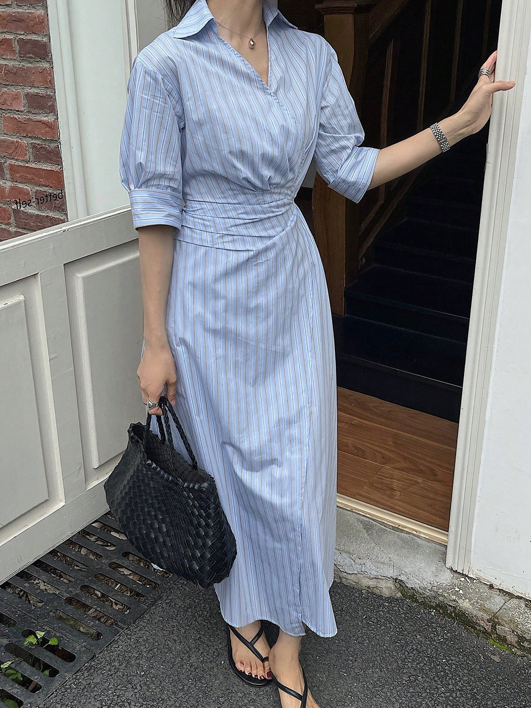 Rochie midi SHEIN, albastru
