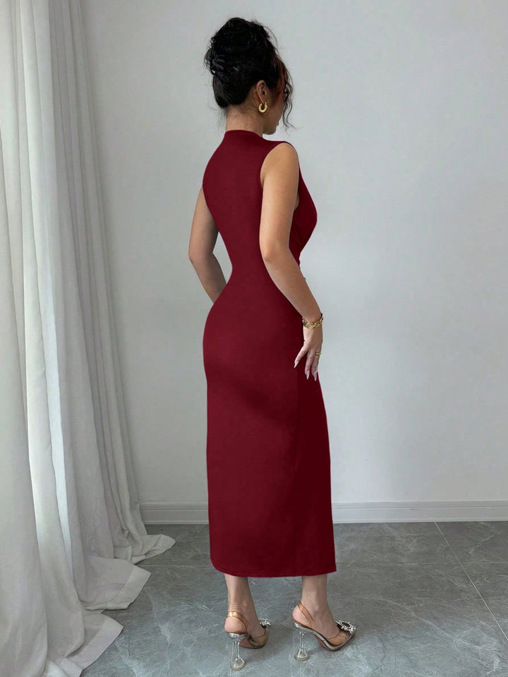 Rochie midi SHEIN, vișiniu