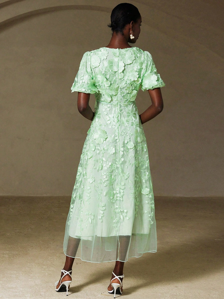 Rochie maxi SHEIN, verde