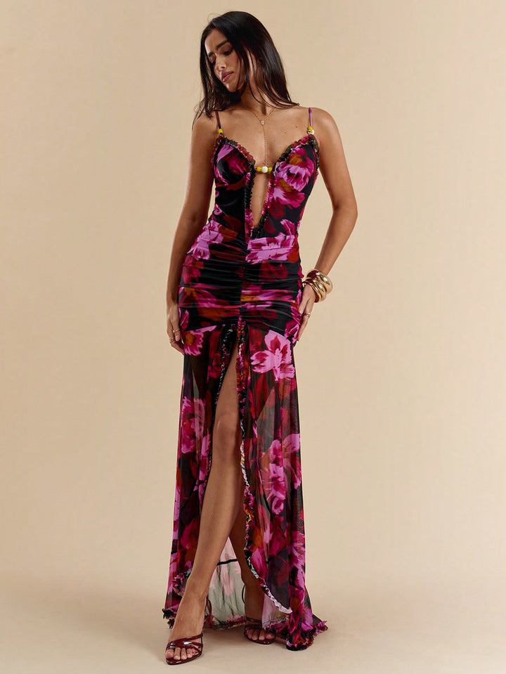 Rochie maxi SHEIN, roz