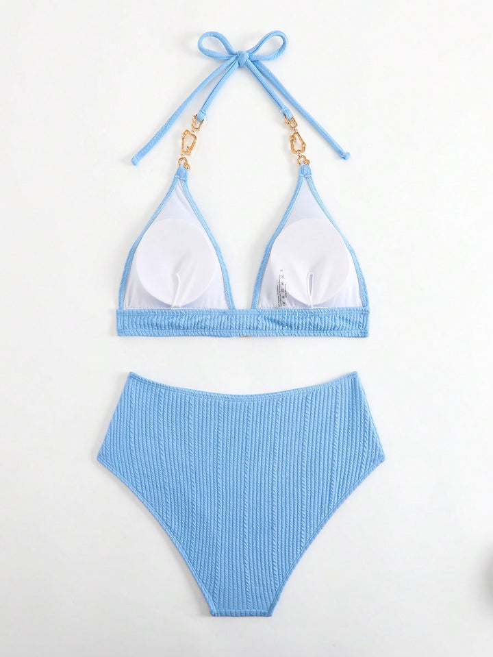 Costum de baie SHEIN, albastru