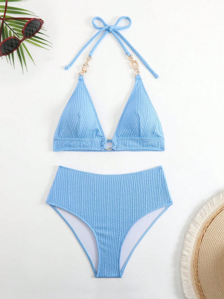 Costum de baie SHEIN, albastru