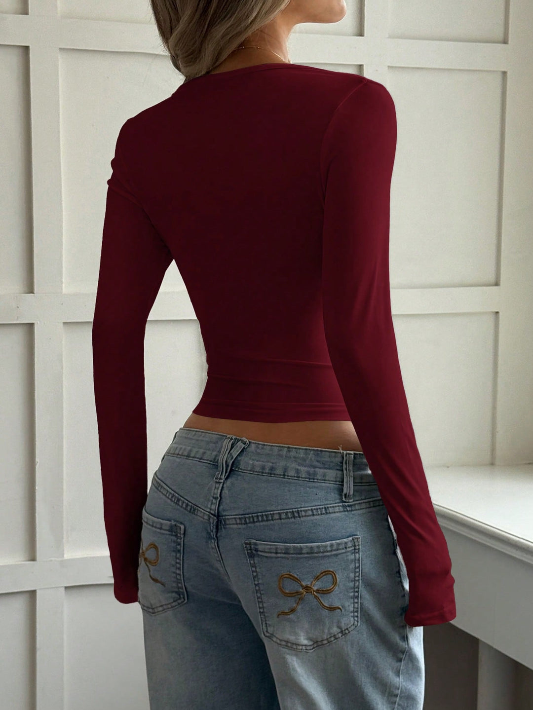 Top SHEIN, vișiniu