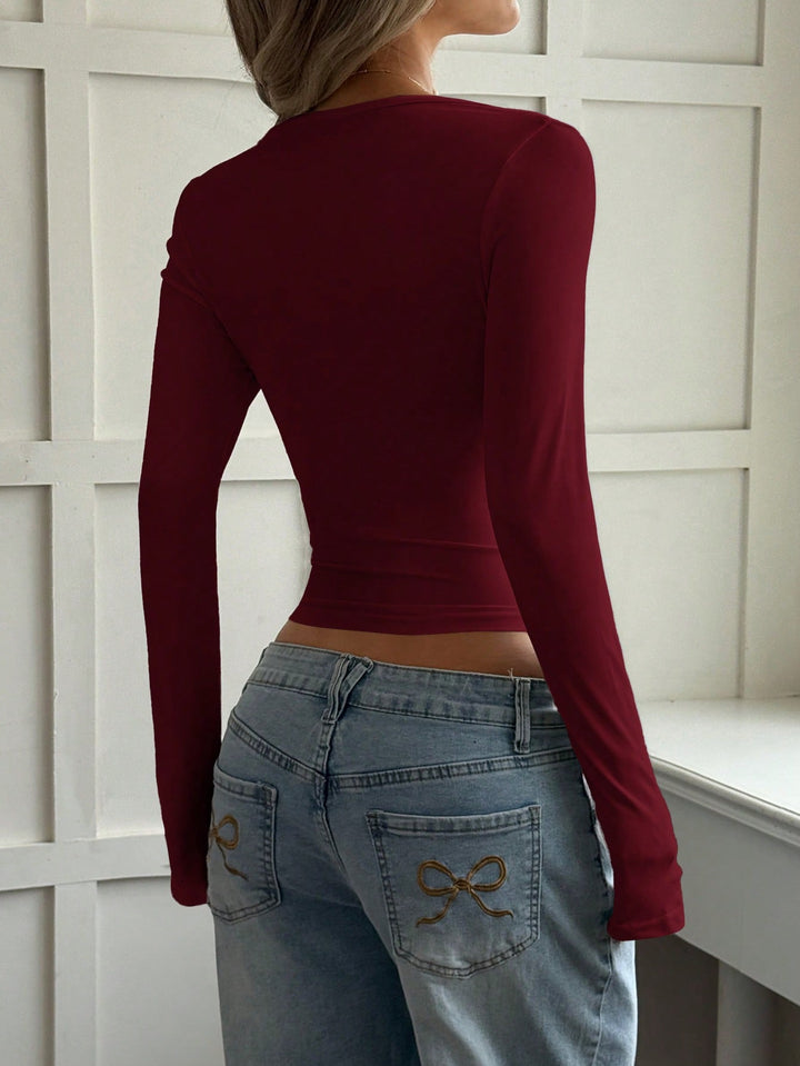 Top SHEIN, vișiniu