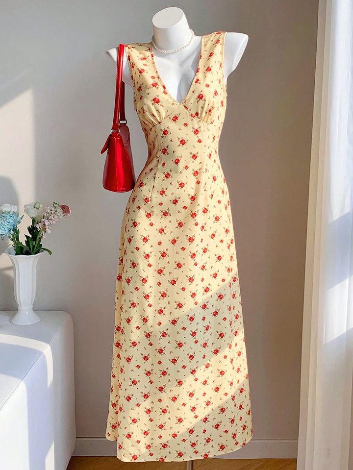 Rochie midi SHEIN, galben