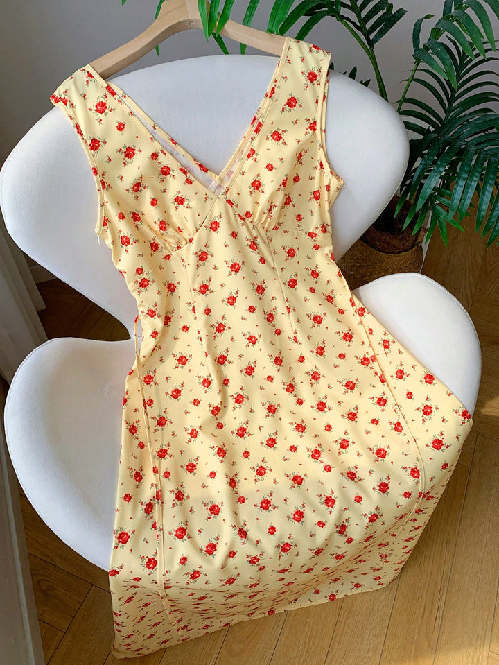 Rochie midi SHEIN, galben