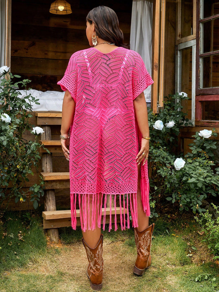 Kimono de plaja SHEIN, roz