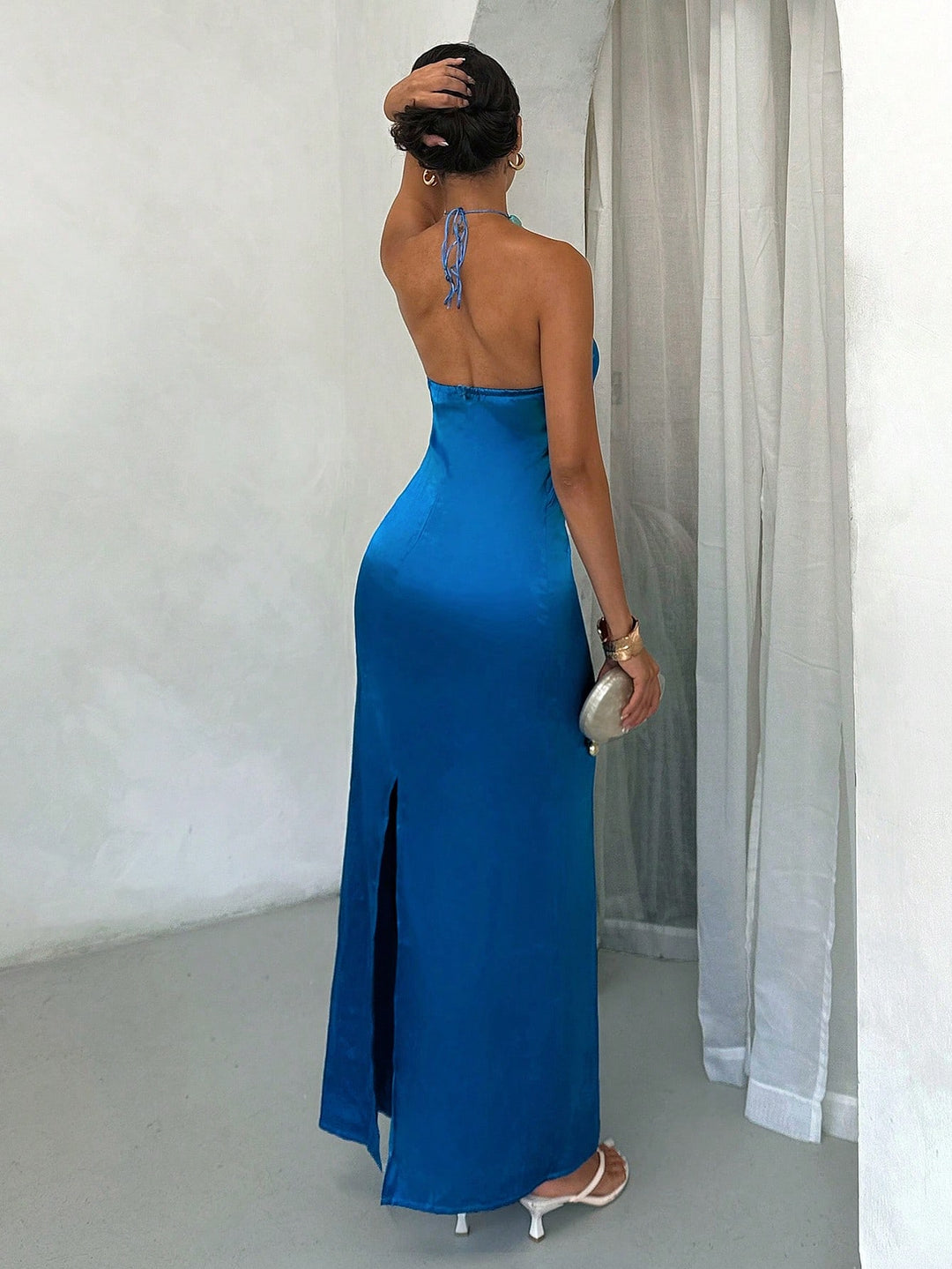 Rochie maxi SHEIN, albastru