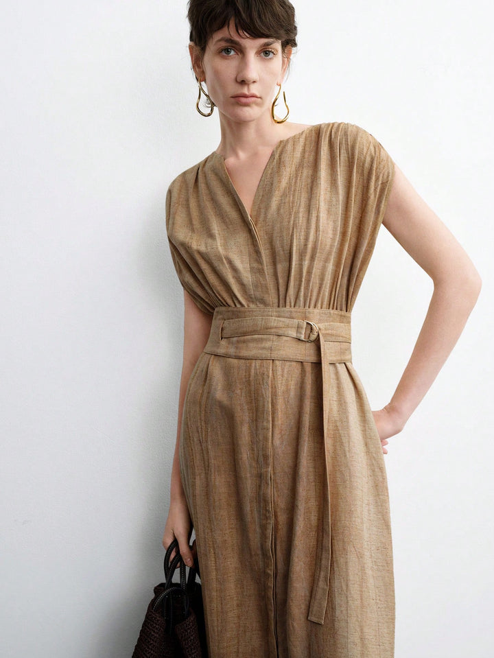 Rochie maxi SHEIN, kaki