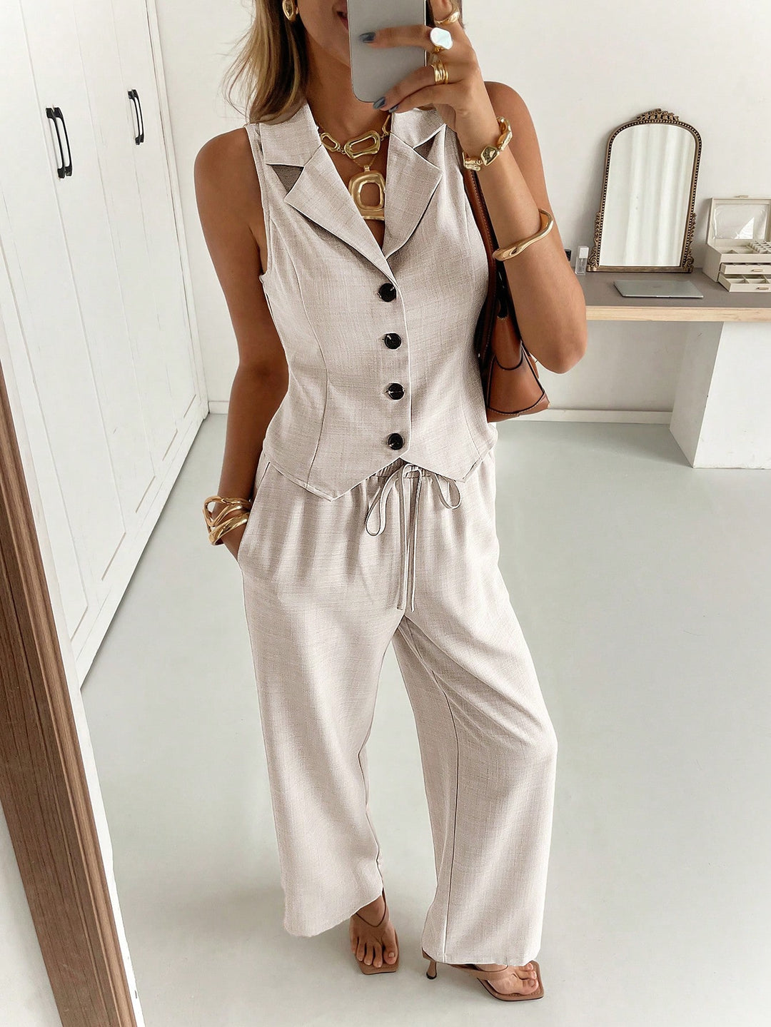Costum SHEIN, bej