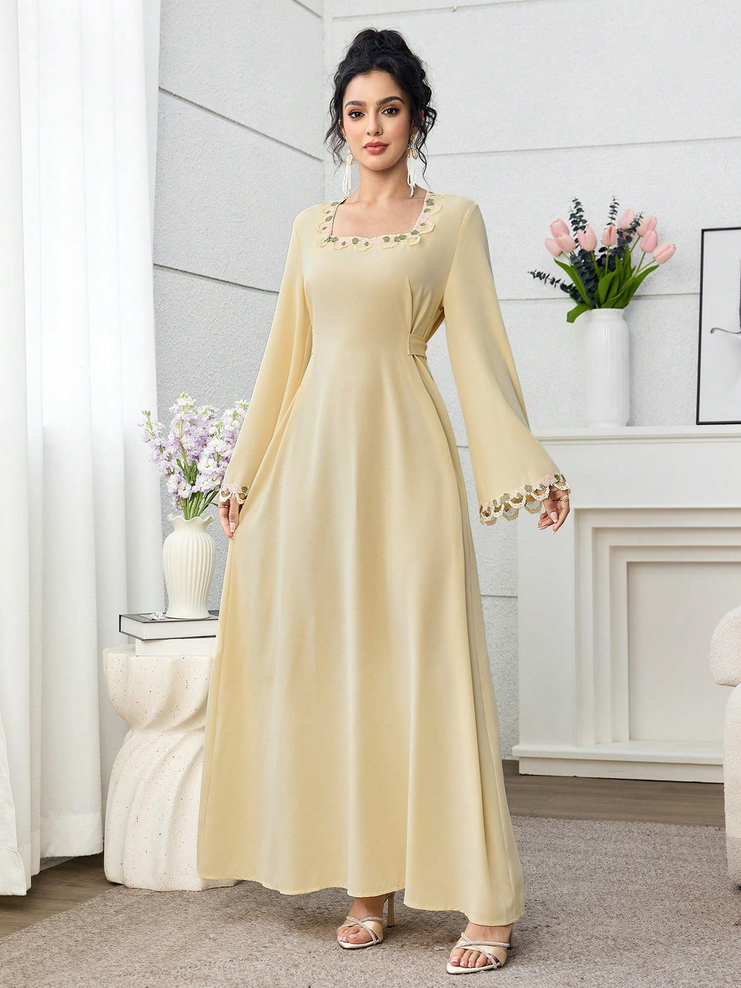 Rochie maxi SHEIN, galben