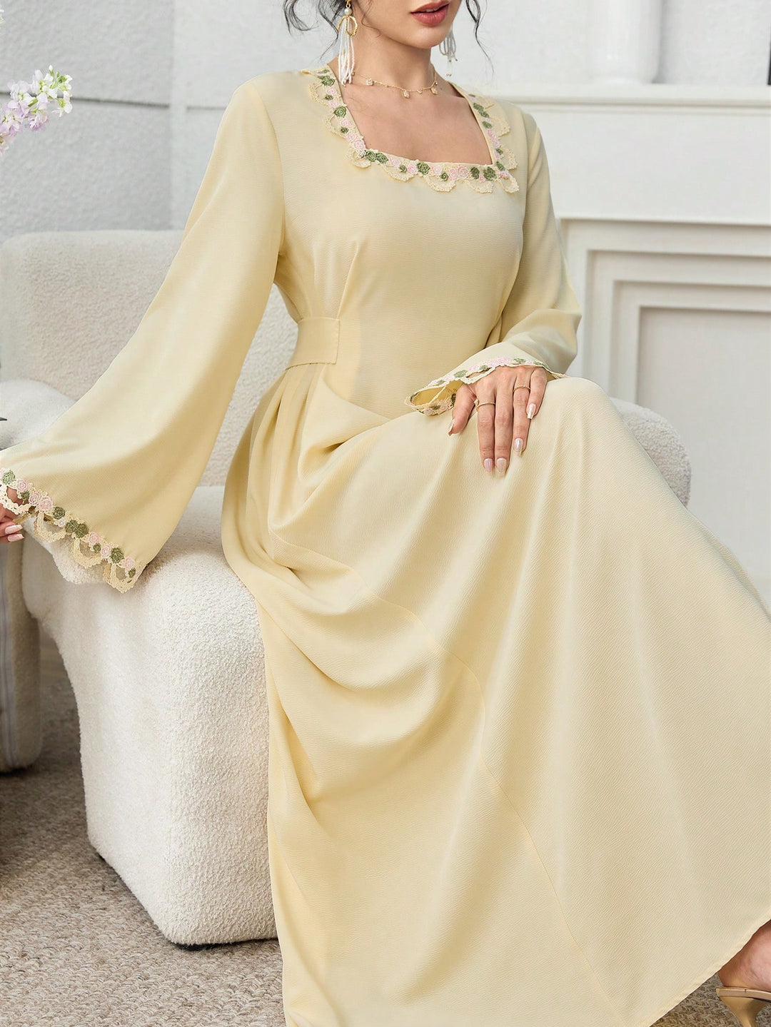 Rochie maxi SHEIN, galben