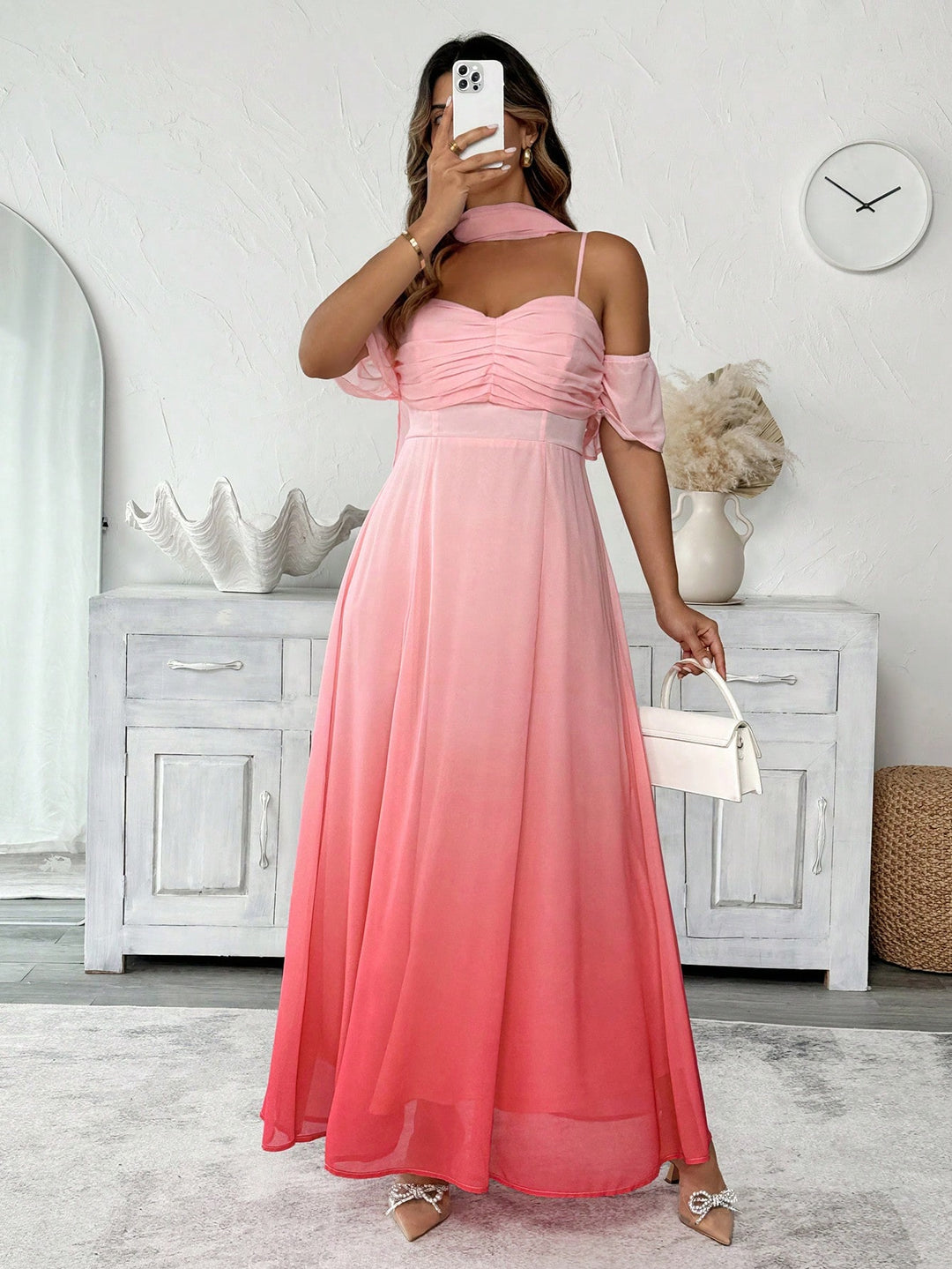 Rochie de ocazie SHEIN, roz
