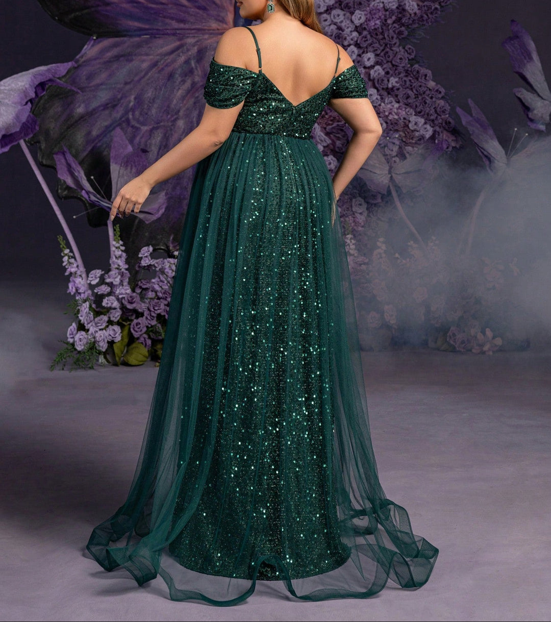 Rochie de ocazie SHEIN, verde