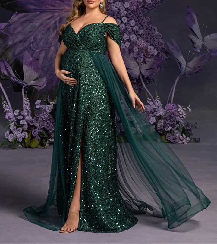 Rochie de ocazie SHEIN, verde