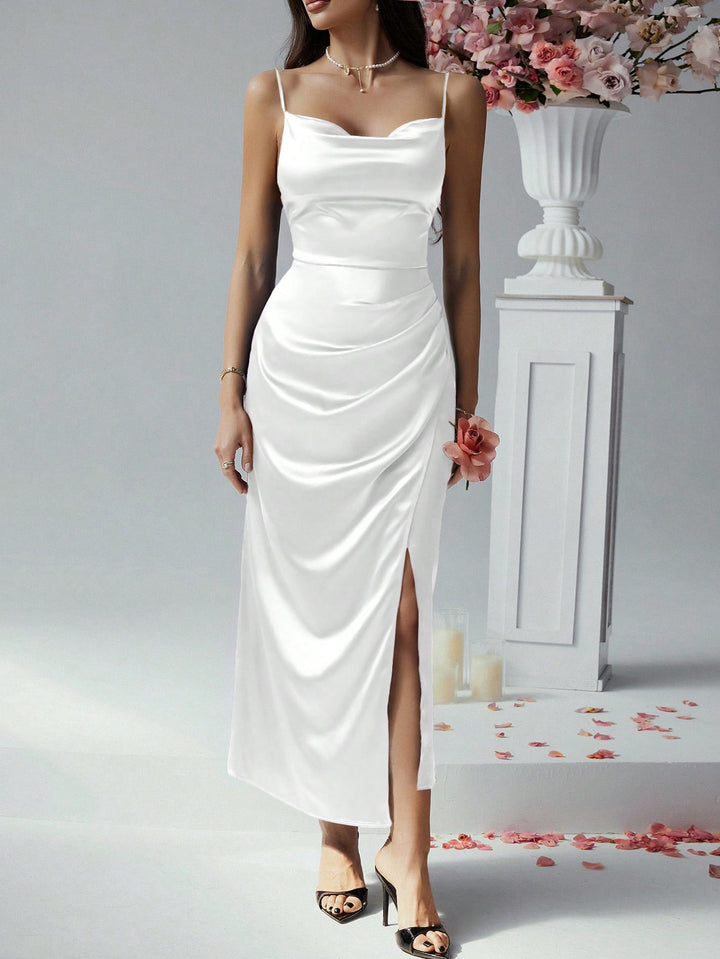 Rochie maxi SHEIN, alb