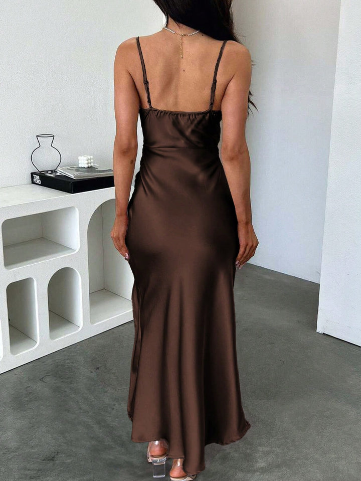 Rochie maxi SHEIN, maro