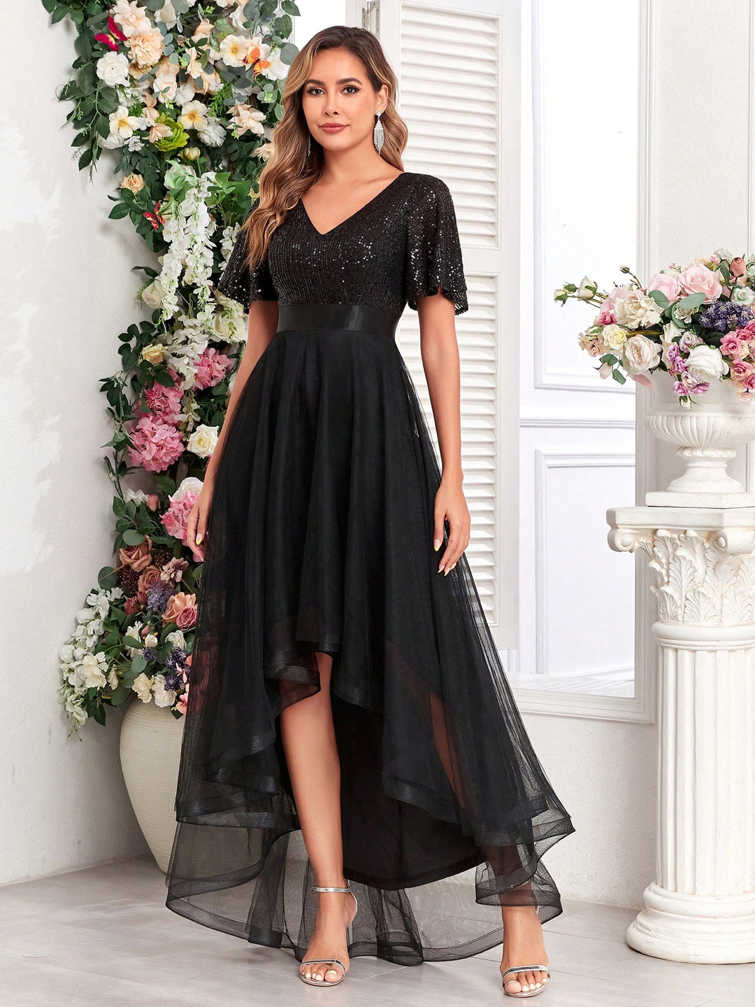 Rochie maxi SHEIN, negru
