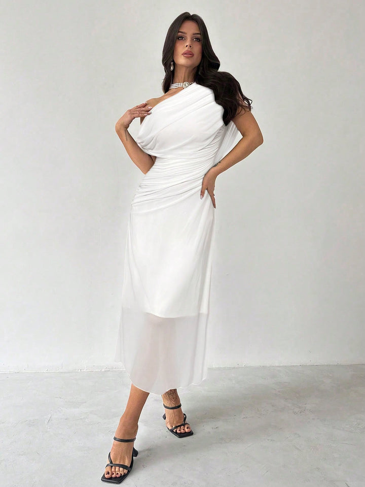 Rochie maxi SHEIN, alb