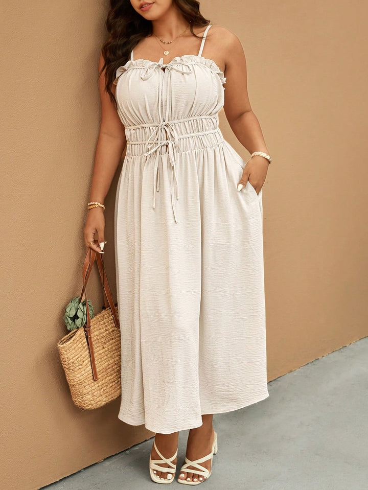 Rochie maxi SHEIN, bej
