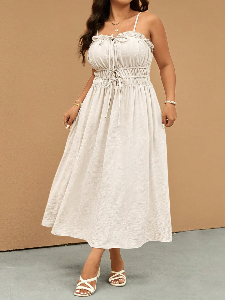 Rochie maxi SHEIN, bej