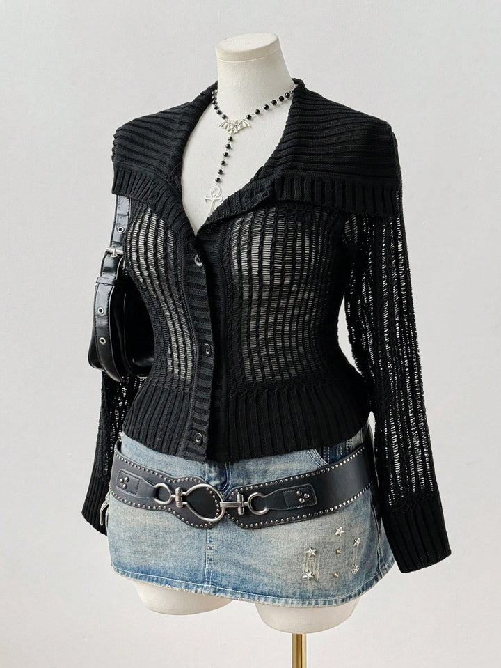 Cardigan SHEIN, negru