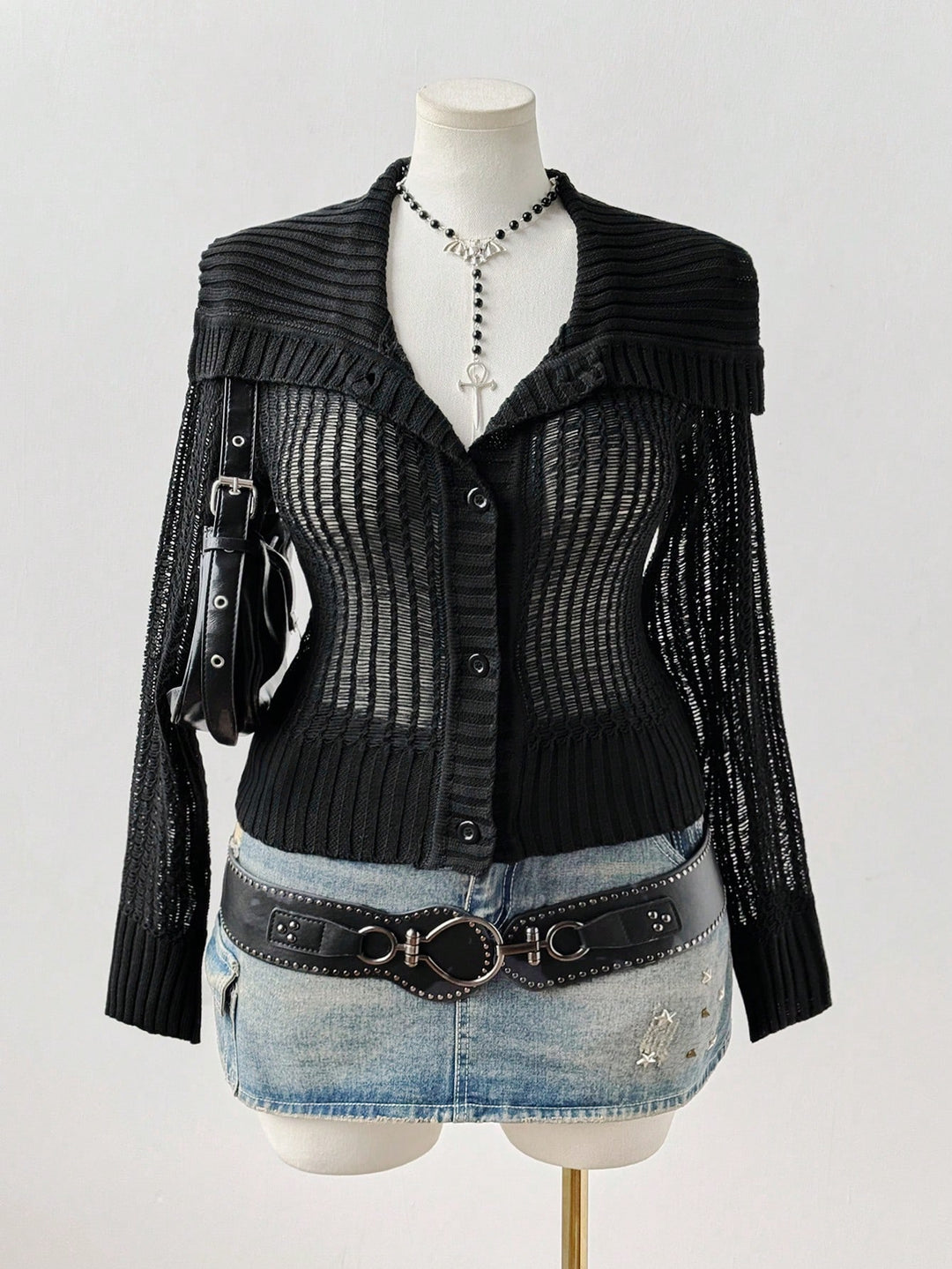 Cardigan SHEIN, negru