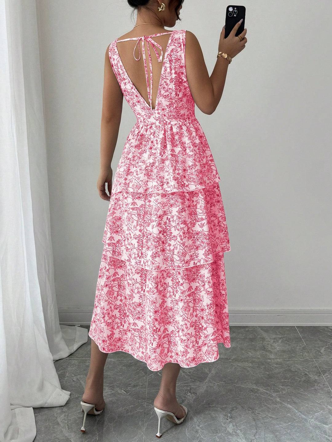Rochie maxi SHEIN, roz
