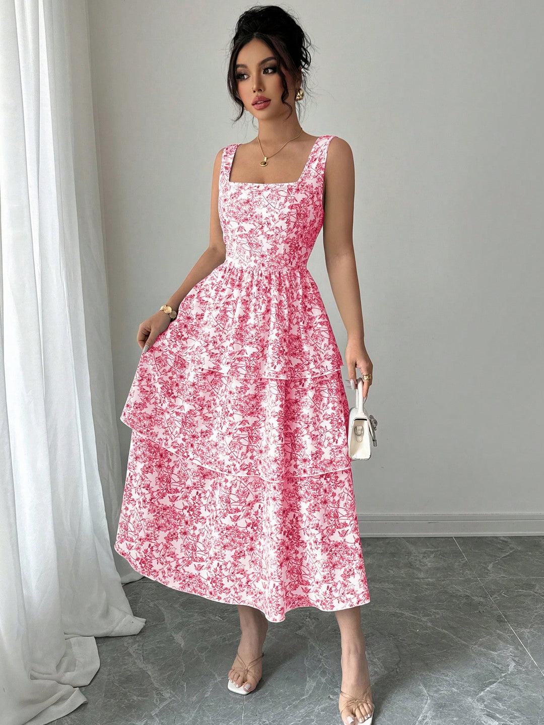 Rochie maxi SHEIN, roz