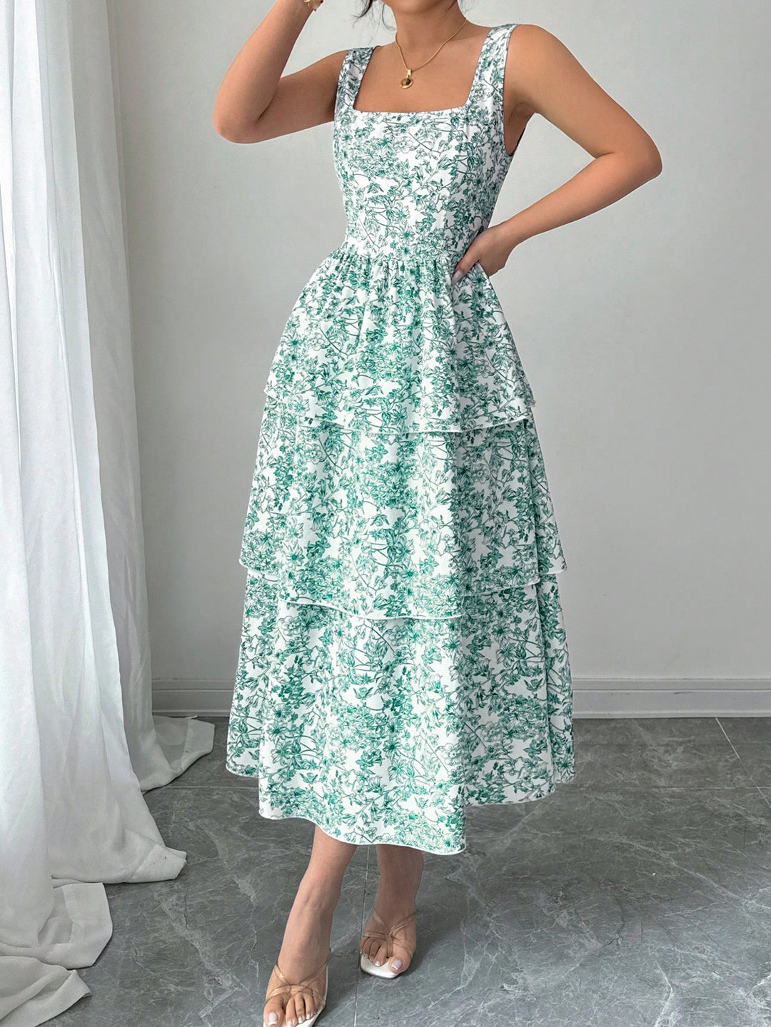 Rochie maxi SHEIN, mix culori