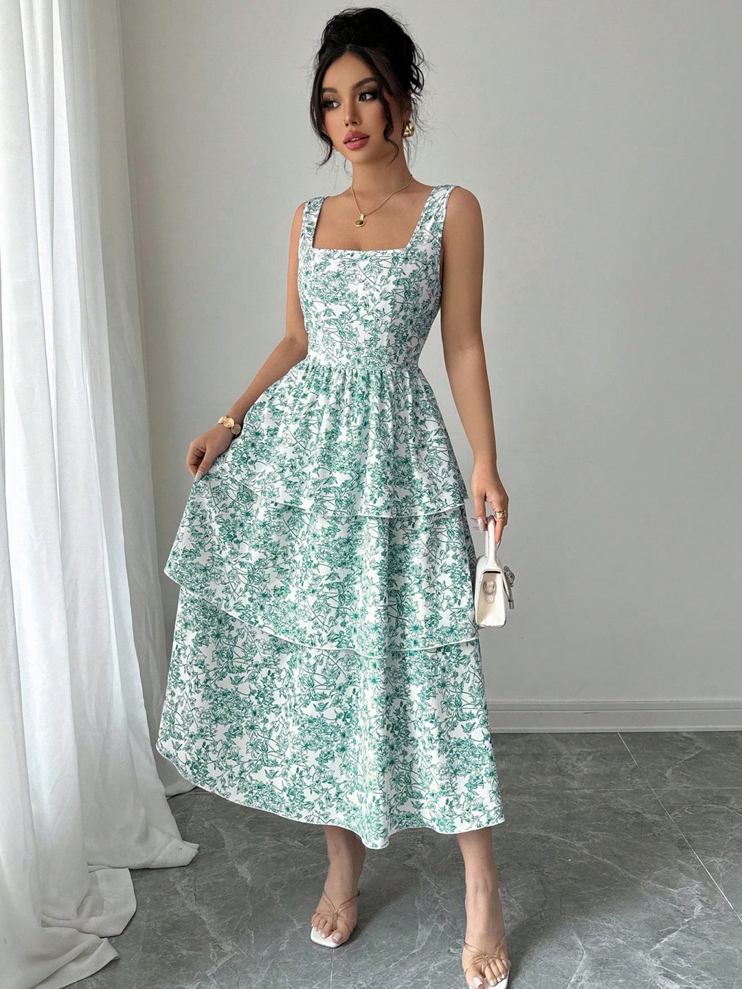 Rochie maxi SHEIN, mix culori