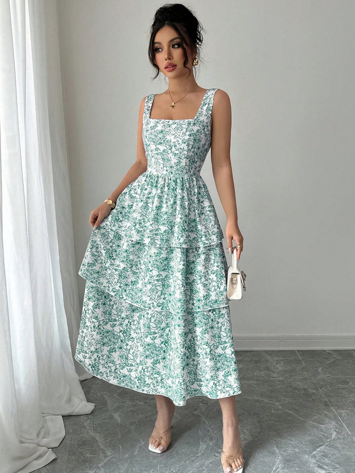 Rochie maxi SHEIN, mix culori