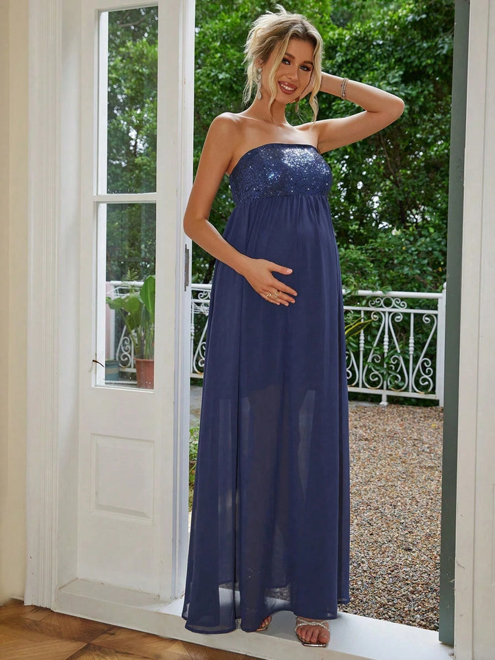 Rochie maxi SHEIN, albastru