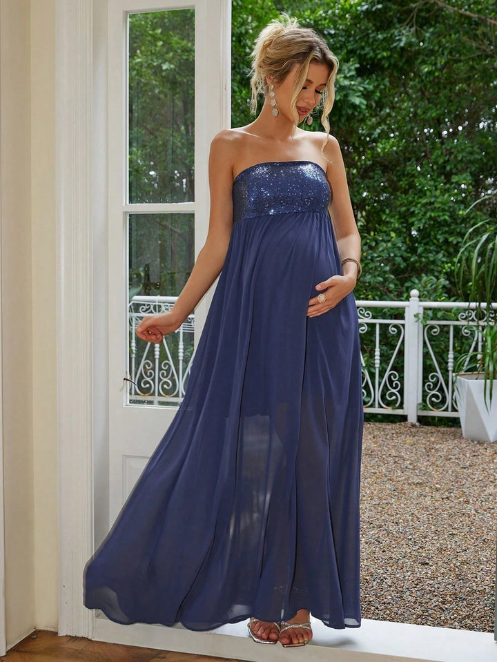 Rochie maxi SHEIN, albastru