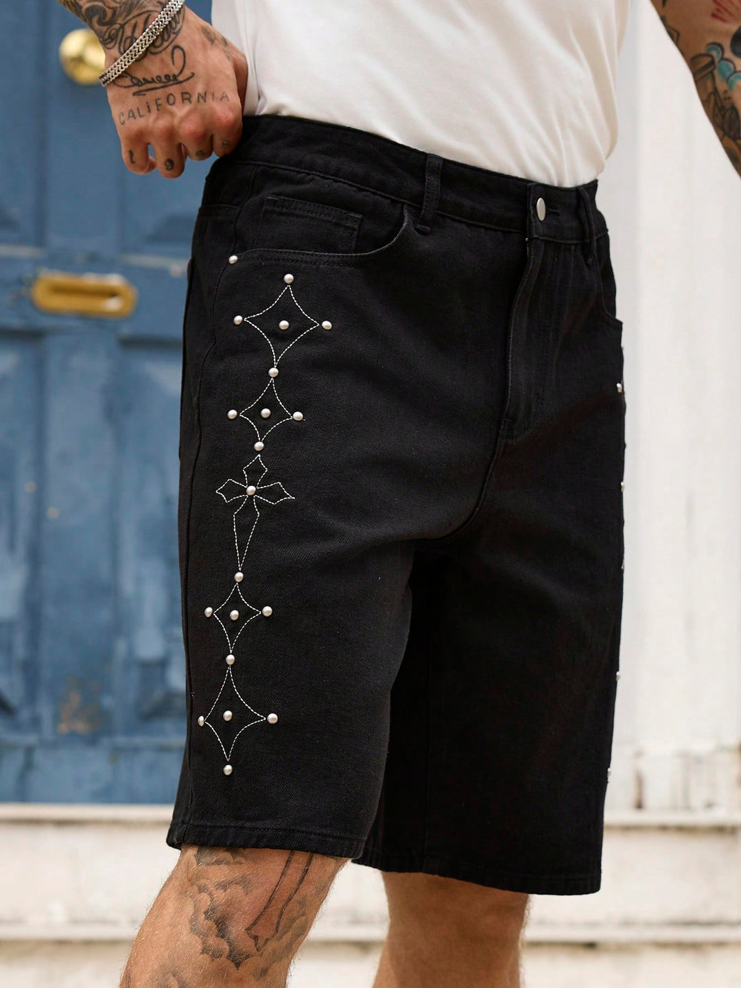 Pantaloni scurți SHEIN, negru